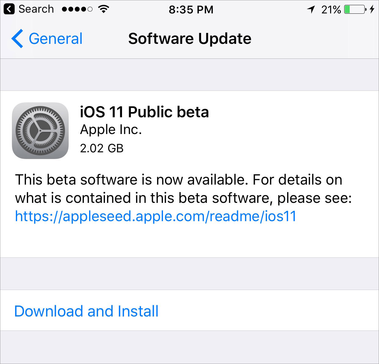 download and install ios 11 public beta