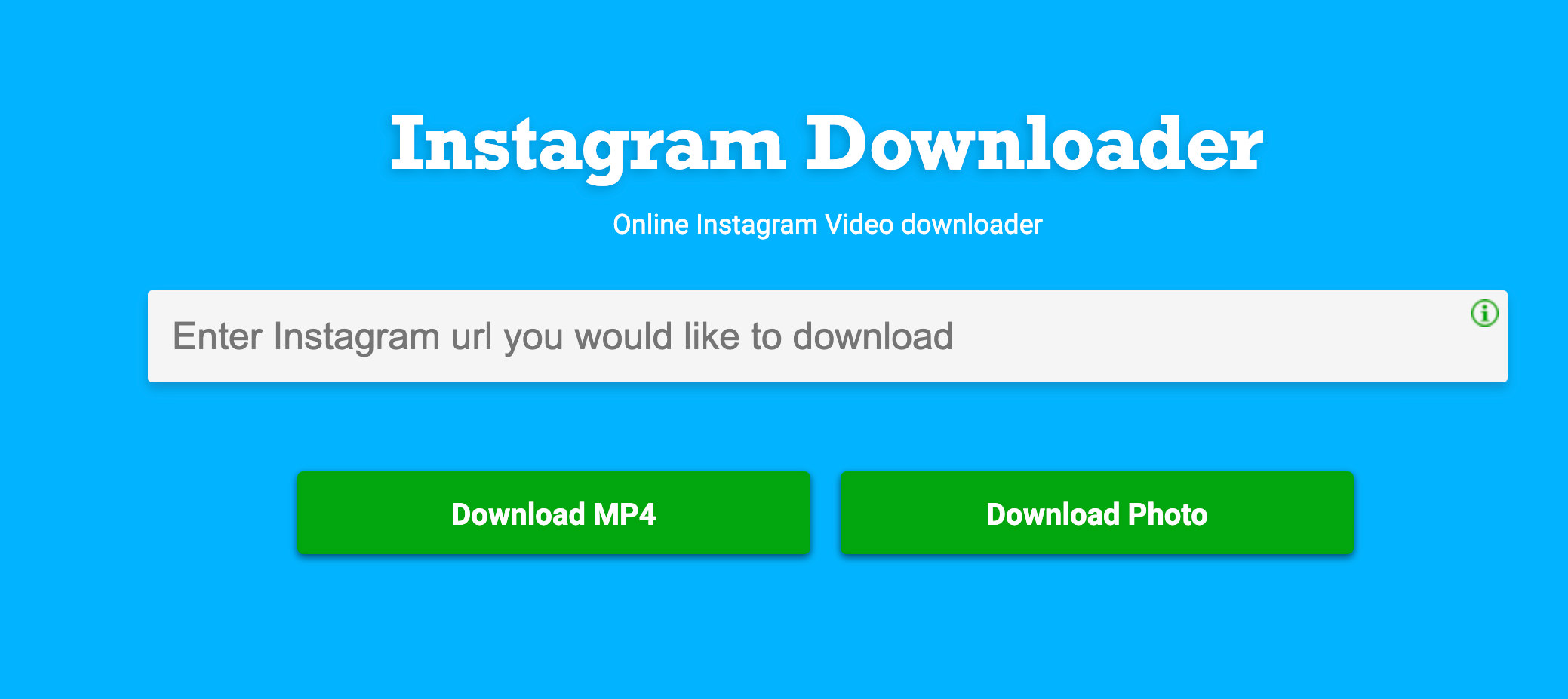 Online Tool for Downloading Instagram Videos